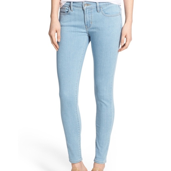 levi's 710 super skinny light blue